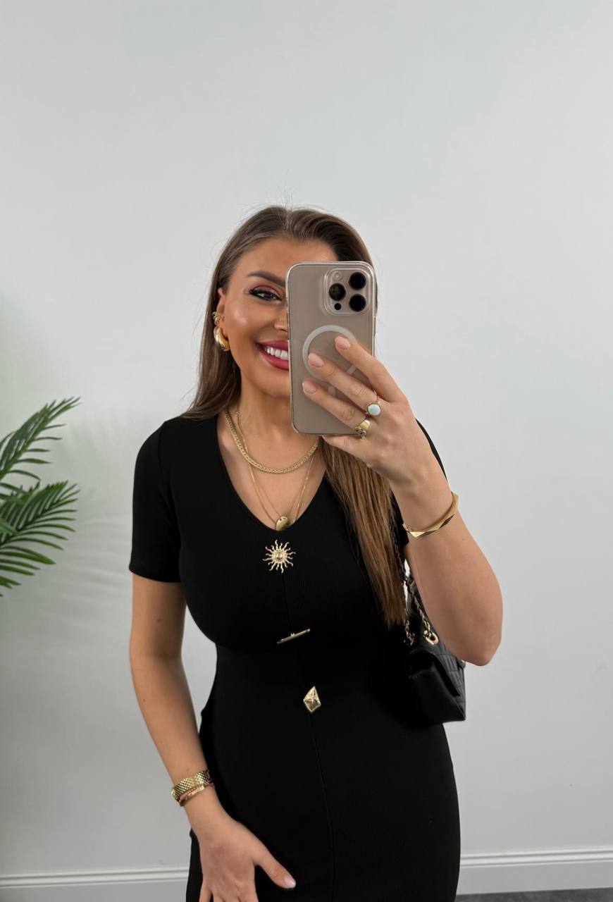 Vestido Drapeado Gold