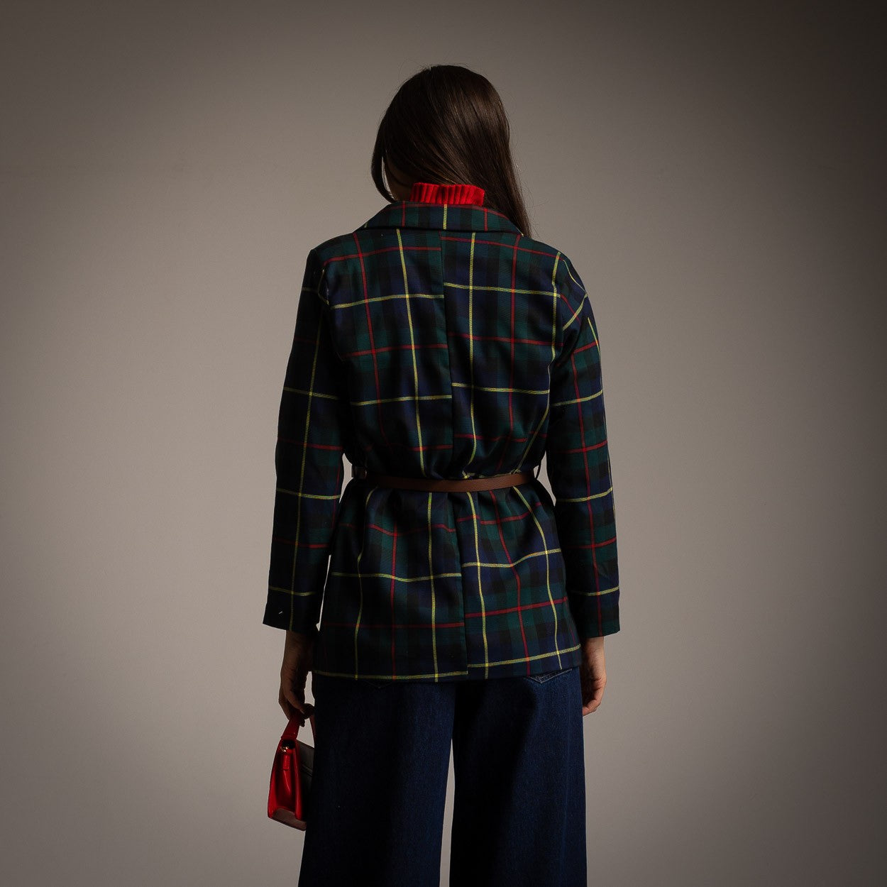 Blazer Xadrez com cinto