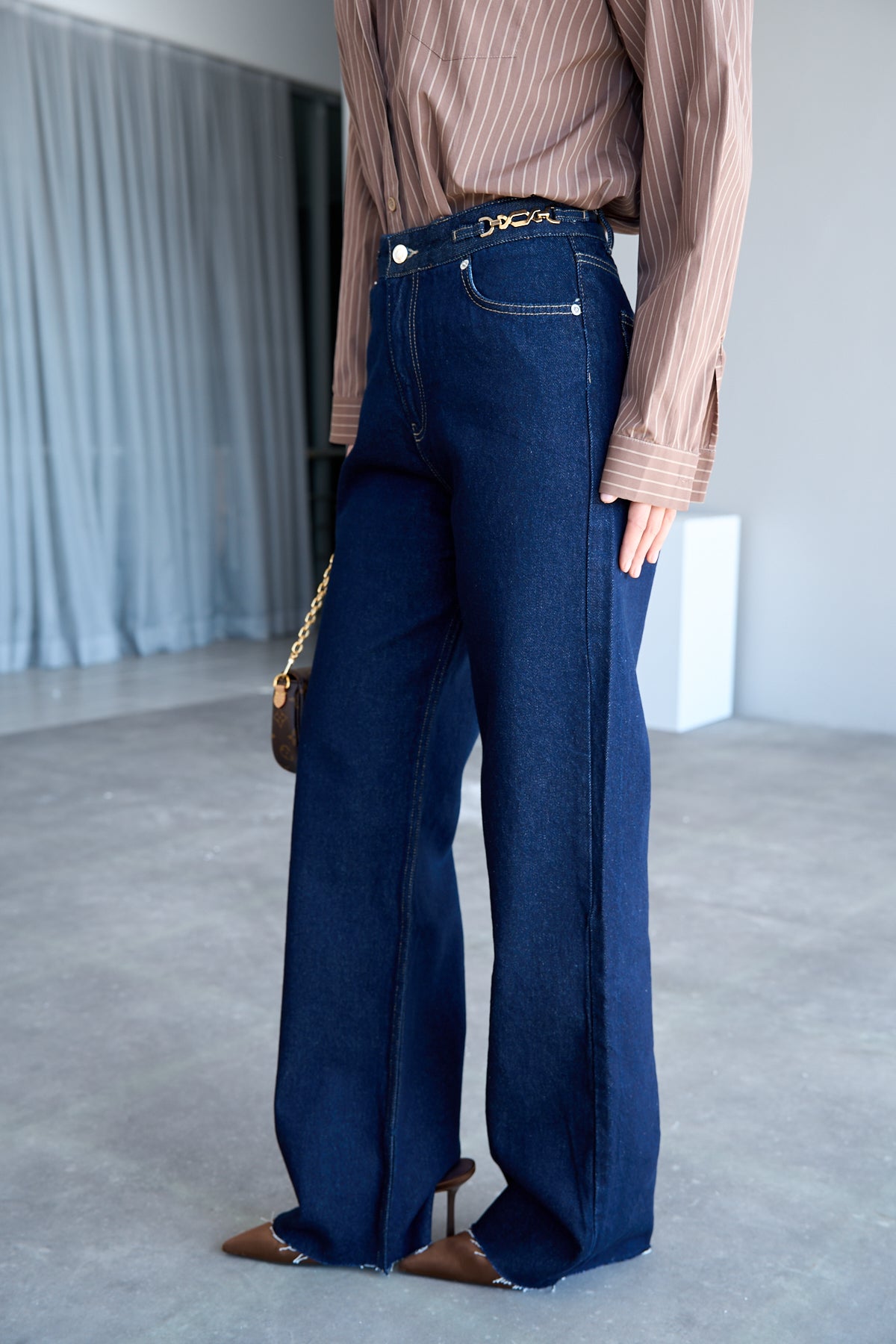 Jeans Gold Belt