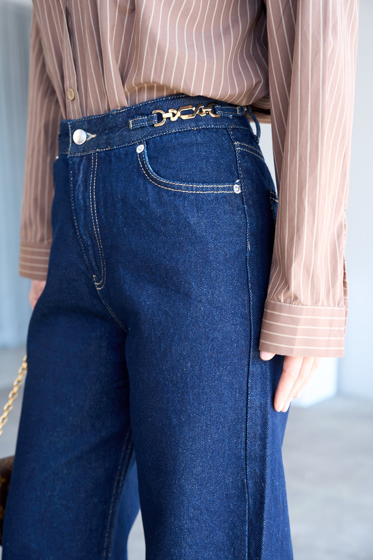 Jeans Gold Belt
