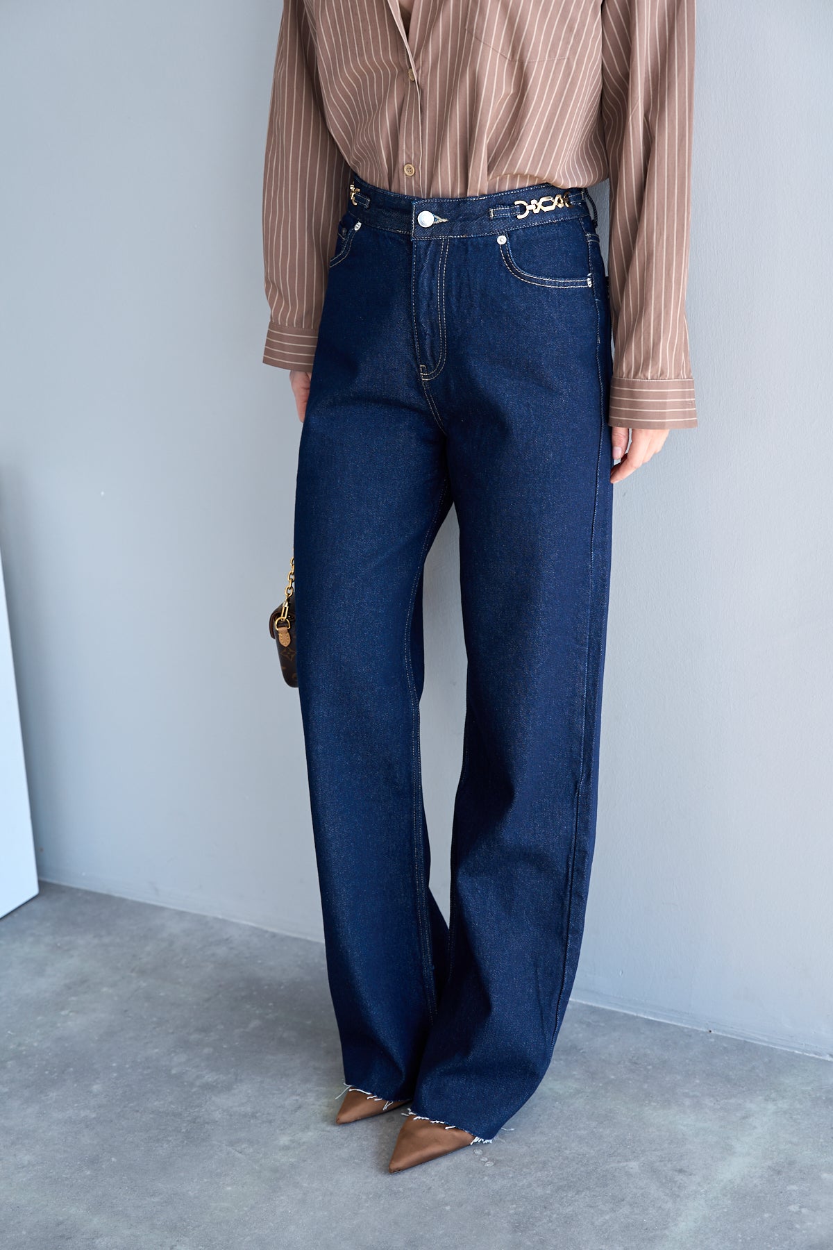 Jeans Gold Belt