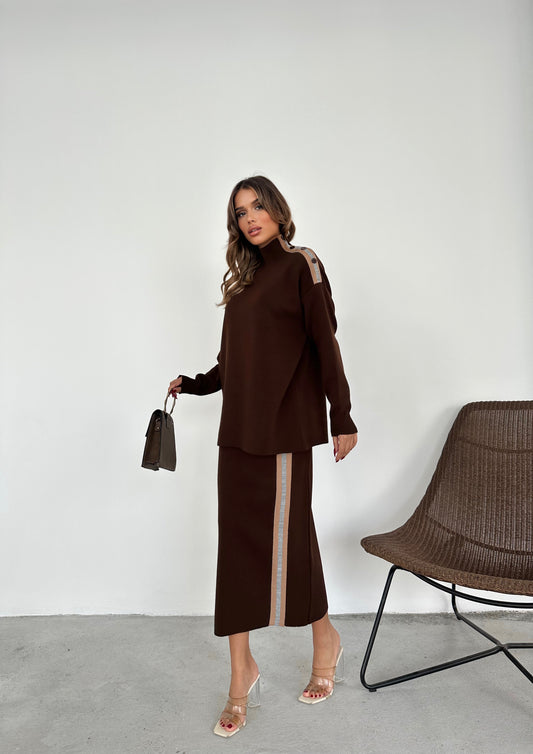 Conjunto de malha com risca lateral
